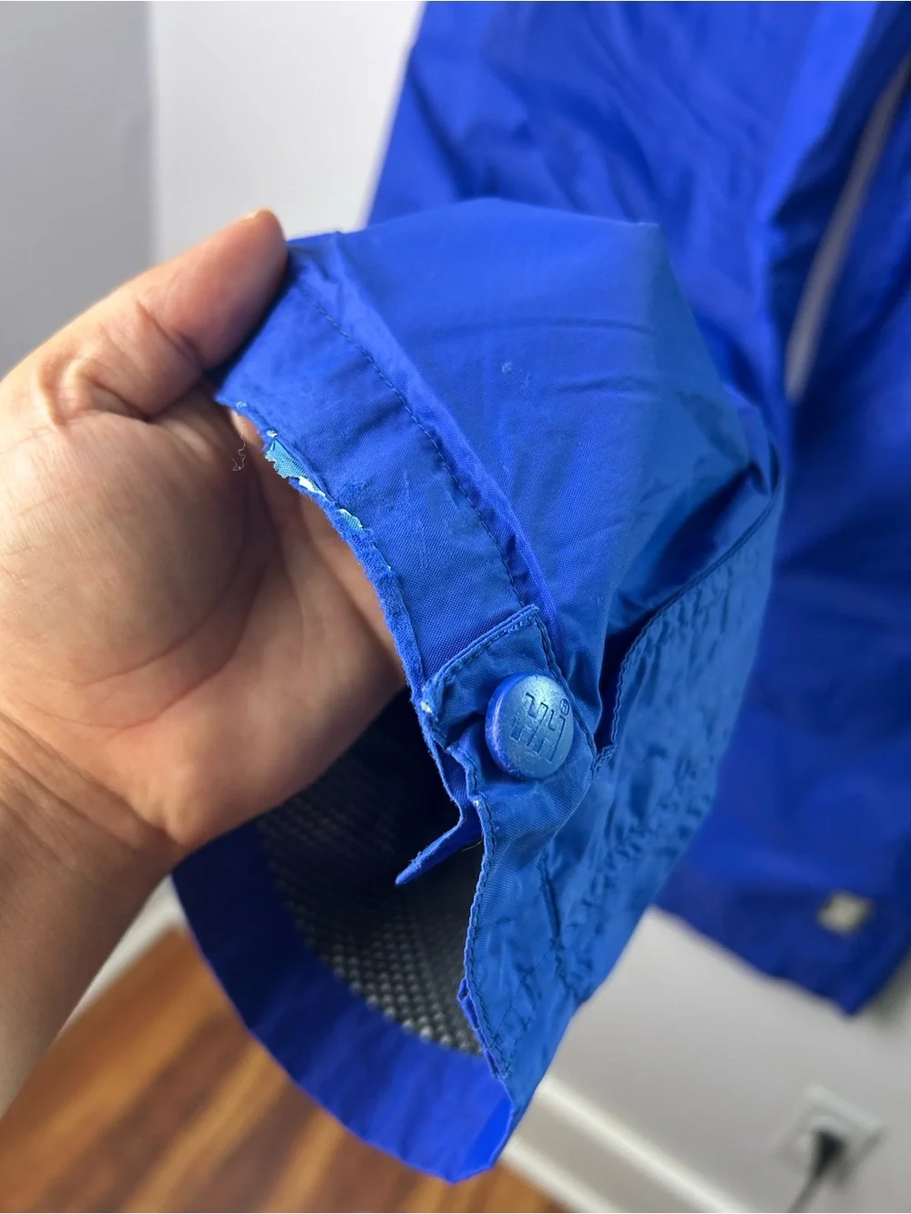 Helly Hansen Vintage Mens Size M Lined Packable Water Proof Pants Blue